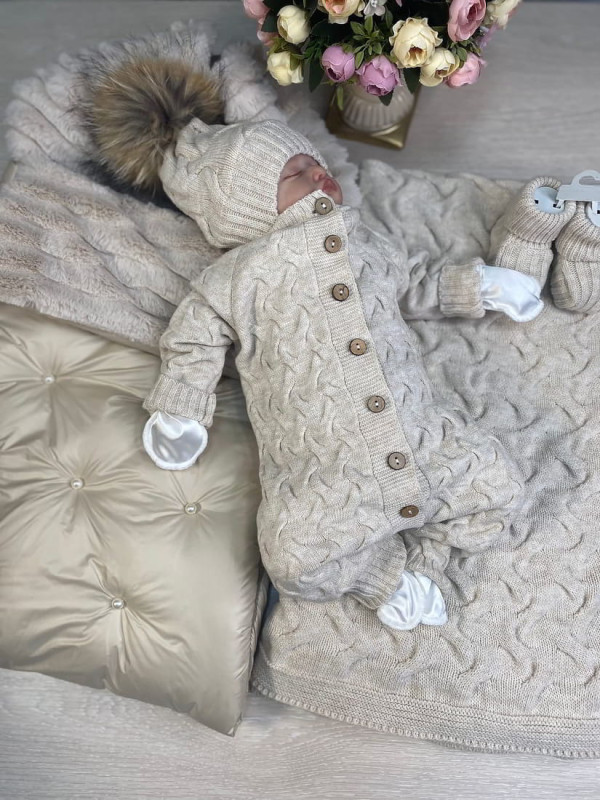 Комплект Пуф-Остин крем-брюле