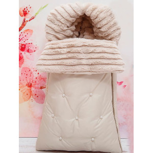 Комплект на выписку Пуф-Косички крем-брюле