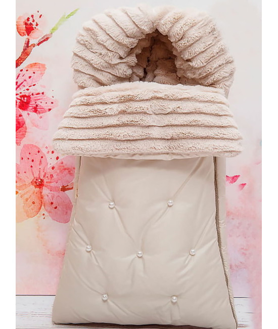 Комплект на выписку Пуф-Косички крем-брюле