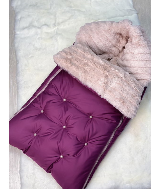 Конверт для новорожденного Пуф сиреневый