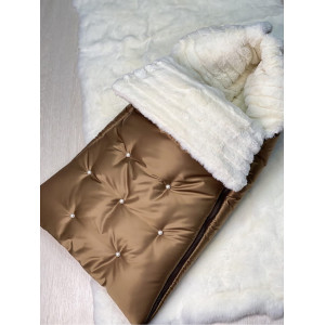 Конверт для новорожденного Пуф бронза