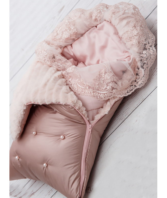 Конверт для новорожденного Пуф пудра