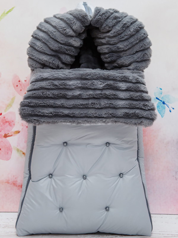 Конверт Пуф серо-голубой