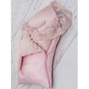 Конверт для новорожденного Пуф розовый