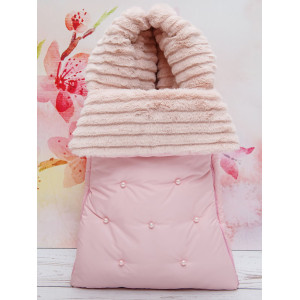 Конверт для новорожденного Пуф розовый