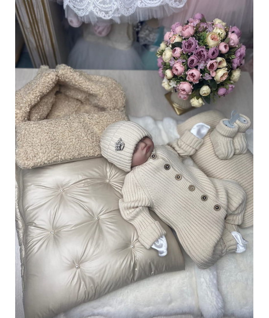 Демисезонный комплект Пуф Бараш-Лилу крем-брюле