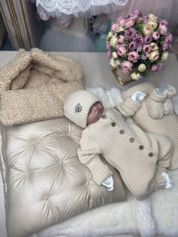 Демисезонный комплект Пуф Бараш-Лилу крем-брюле