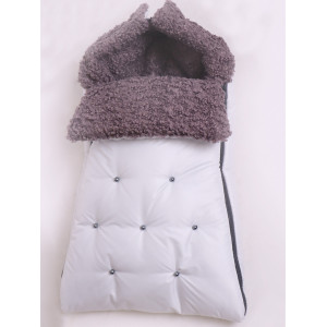 Конверт для новорожденного Пуф-Бараш белый