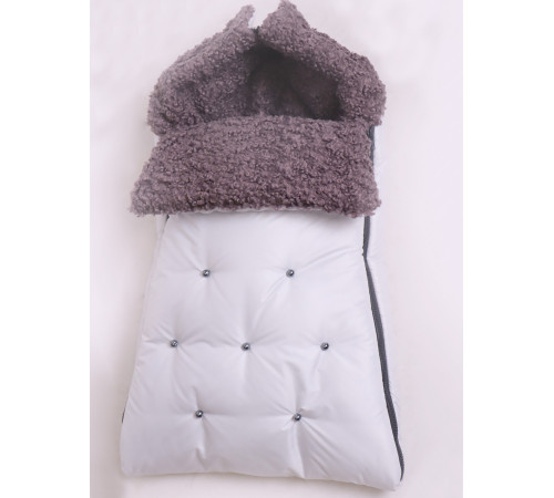 Конверт для новорожденного Пуф-Бараш белый