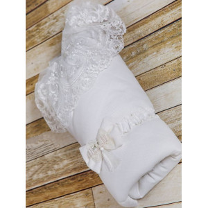 Конверт на выписку Рогожка молочный