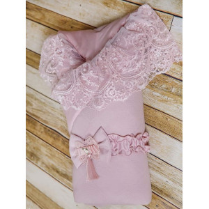 Конверт на выписку Рогожка пудра