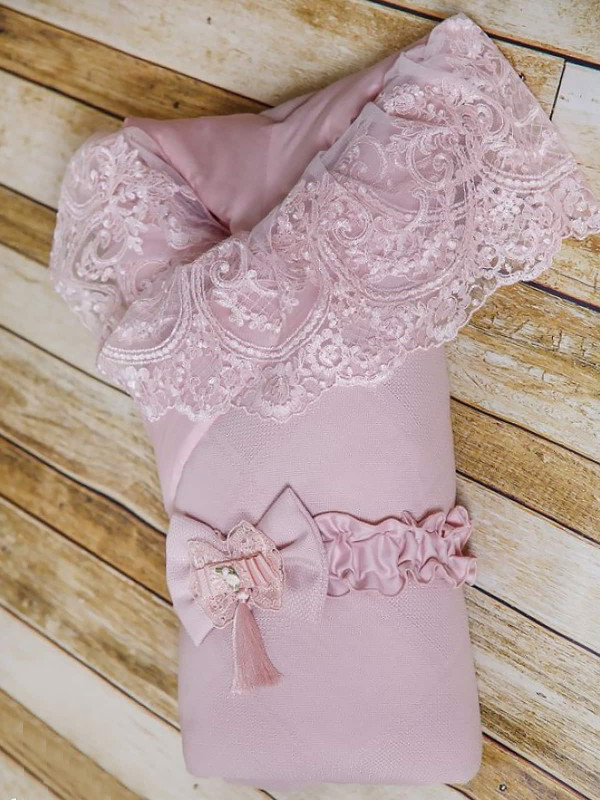 Конверт Рогожка пудра