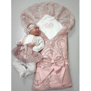 Комплект на выписку Роскошь-Кокетка пудра