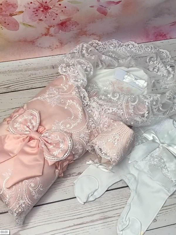 Комплект Роскошь-Кокетка пудра-молочный