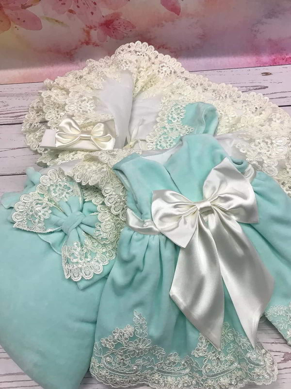 Комплект Самия-Лея бархат тиффани