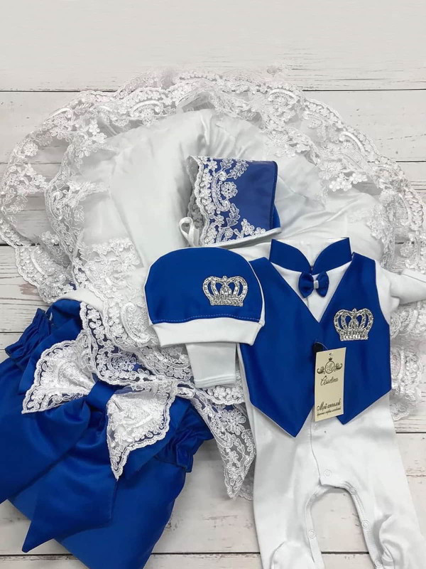 Комплект Самия-Джентльмен синий-белый