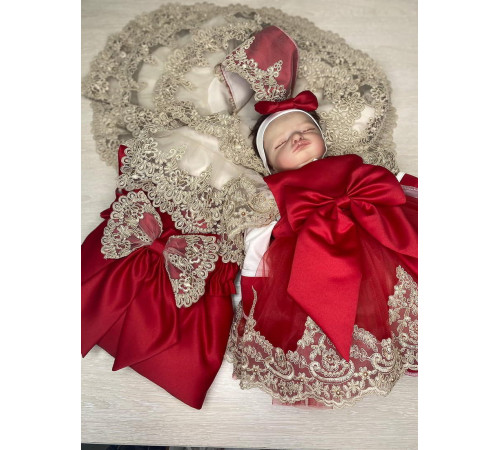 Комплект на выписку Самия-Маркиза красный