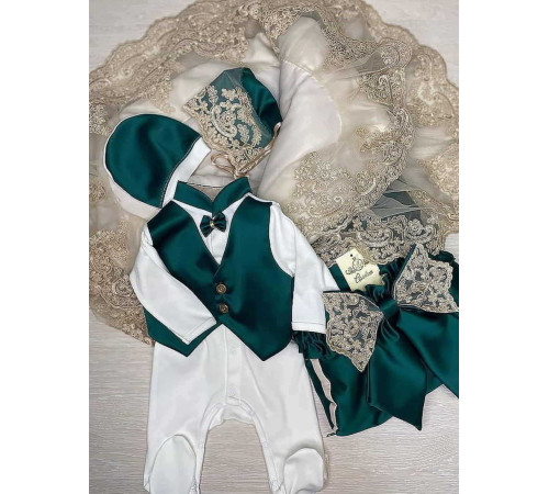 Комплект на выписку Самия-Джентльмен изумруд