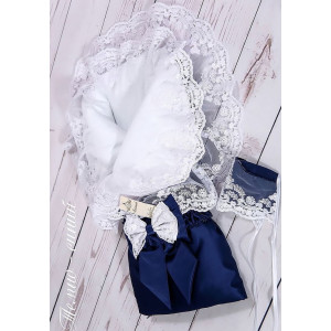 Конверт на выписку Самия темно-синий