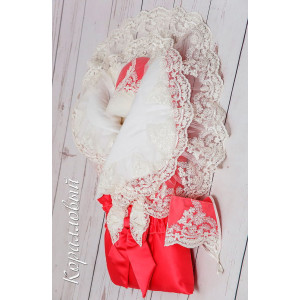 Конверт на выписку Самия коралловый