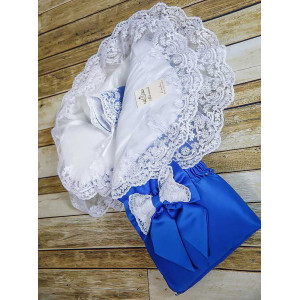 Конверт на выписку Самия синий