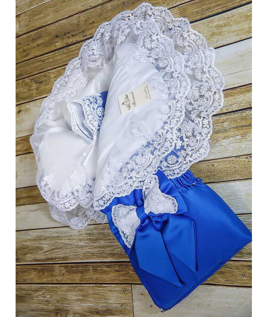 Конверт на выписку Самия синий