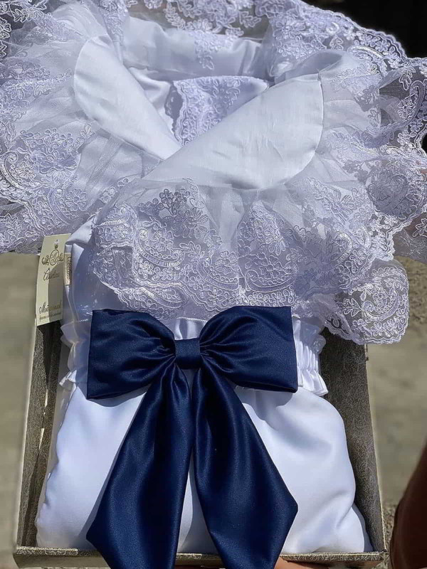 Конверт Самия белый-синий