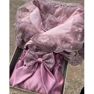 Комплект на выписку Самия-Кокетка сиреневый