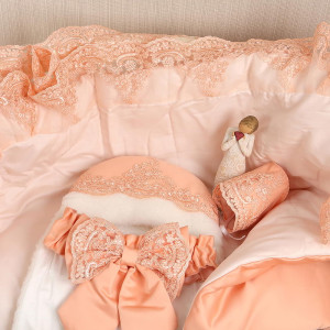 Конверт на выписку Самия абрикосовый