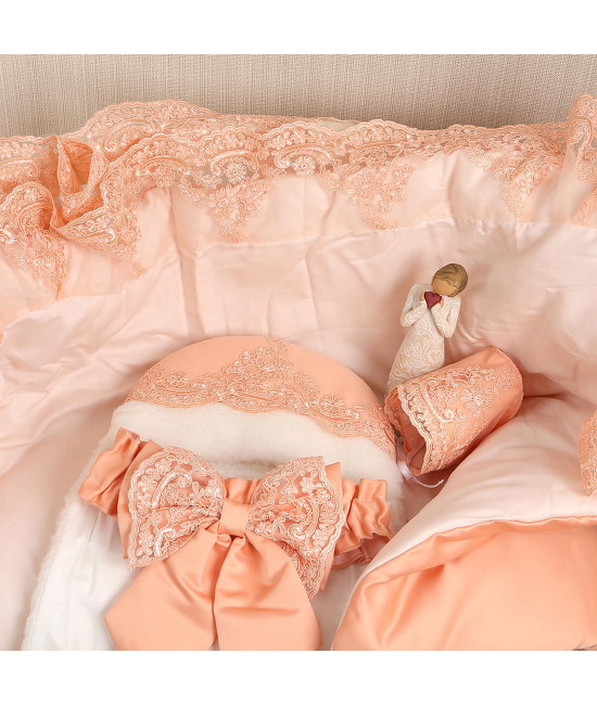 Конверт на выписку Самия абрикосовый