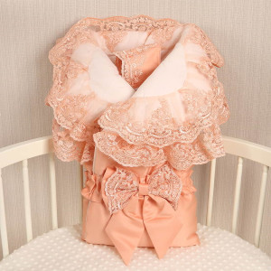 Конверт на выписку Самия абрикосовый