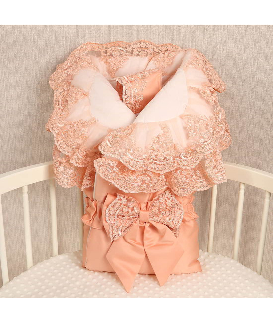 Конверт на выписку Самия абрикосовый