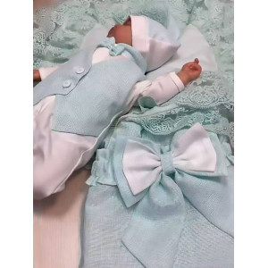 Комплект на выписку Самия-Джентльмен люрекс тиффани