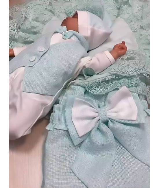 Комплект на выписку Самия-Джентльмен люрекс тиффани