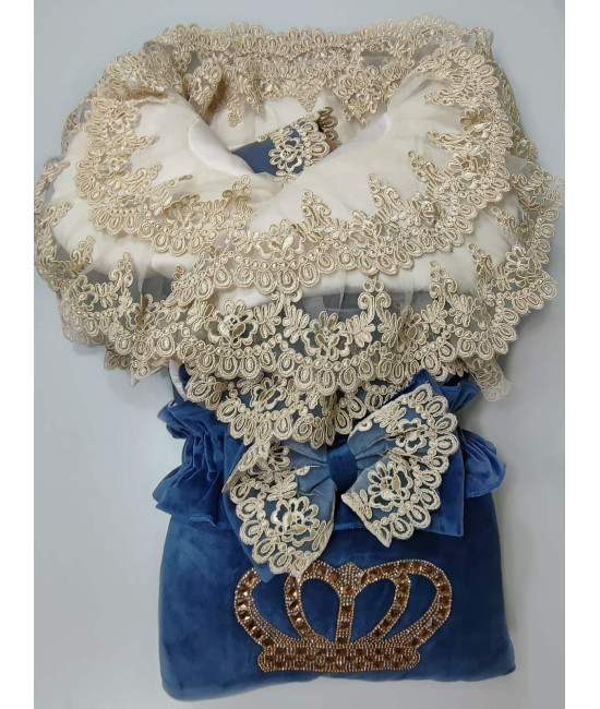 Конверт на выписку для новорожденного Самия бархат парламент