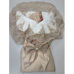 Конверт на выписку для новорожденного Самия ваниль