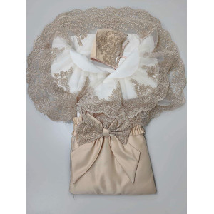 Конверт на выписку для новорожденного Самия ваниль