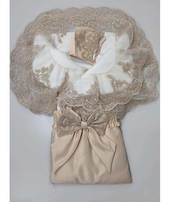 Конверт на выписку для новорожденного Самия ваниль