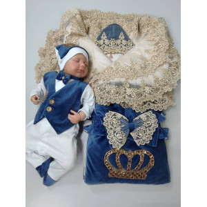 Комплект на выписку Самия-Джентльмен бархат парламент