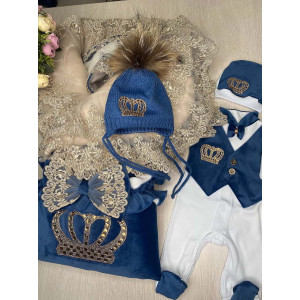 Комплект на выписку Самия-Джентльмен бархат парламент