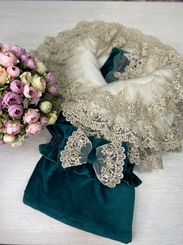 Конверт Самия бархат изумруд