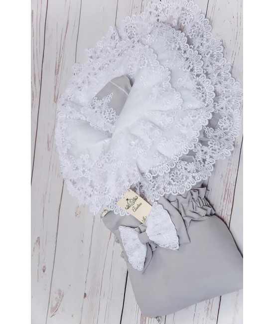 Комплект на выписку Самия-Джентльмен серый