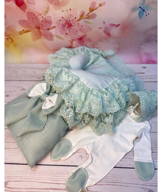 Комплект на выписку Самия-Неаполь люрекс тиффани 