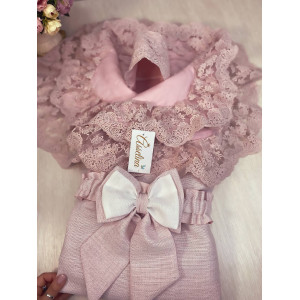 Конверт на выписку Самия Люрекс пудра