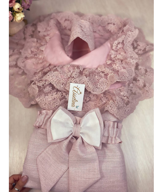 Конверт на выписку Самия Люрекс пудра