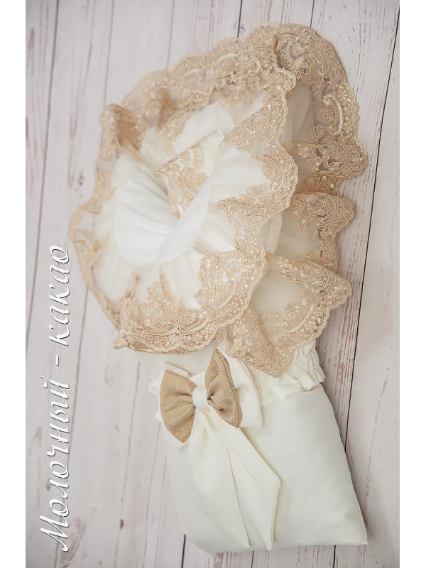 Конверт Самия люрекс молоко-какао