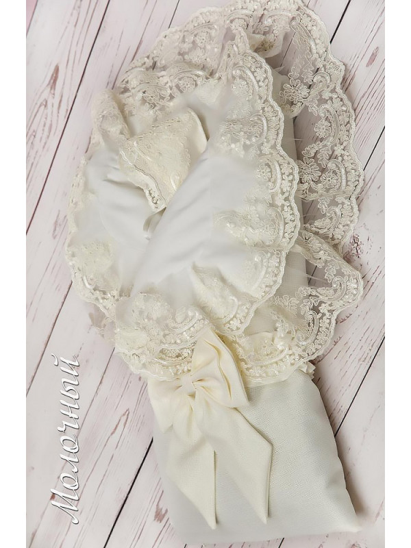 Конверт Самия люрекс молочный