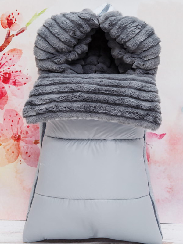 Конверт Стеганый серо-голубой