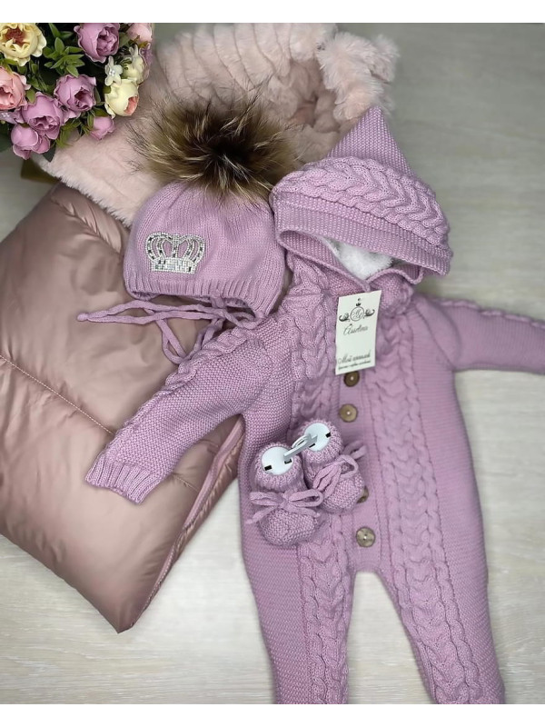 Комплект Пуф-Рози пудра