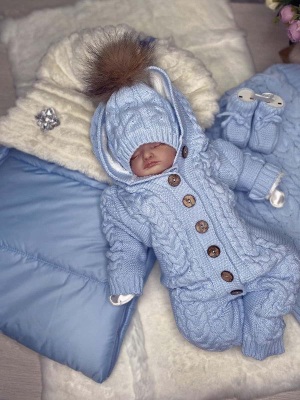 Комплект Пуф-Рози голубой